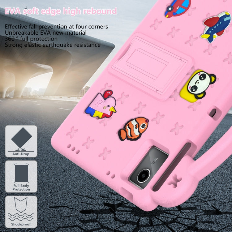 For Huawei MatePad SE 11 2024 Handle Kickstand Children EVA Shockproof Tablet Case(Pink) - Huawei by buy2fix | Online Shopping UK | buy2fix