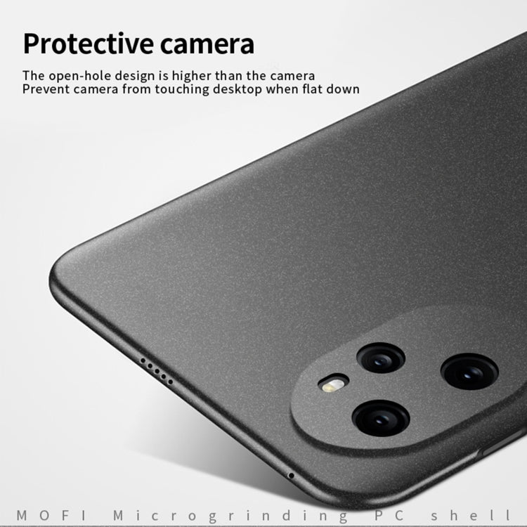 For Honor 100 Pro MOFI Fandun Series Frosted PC Ultra-thin All-inclusive Phone Case(Black) - Honor Cases by MOFI | Online Shopping UK | buy2fix