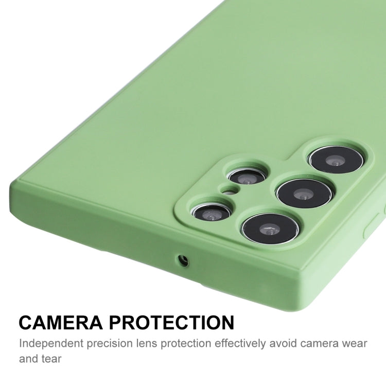 For Samsung Galaxy S24 Ultra 5G ENKAY Liquid Silicone Soft Shockproof Phone Case(Light Green) - Galaxy S24 Ultra 5G Cases by ENKAY | Online Shopping UK | buy2fix