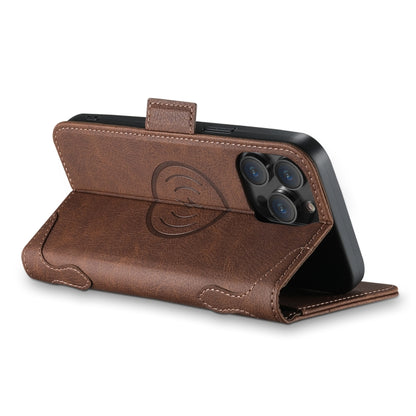 For iPhone 14 Pro Max SUTENI J07 Multifunctional Horizontal Flip Magsafe Leather Phone Case(Brown) - iPhone 14 Pro Max Cases by Suteni | Online Shopping UK | buy2fix