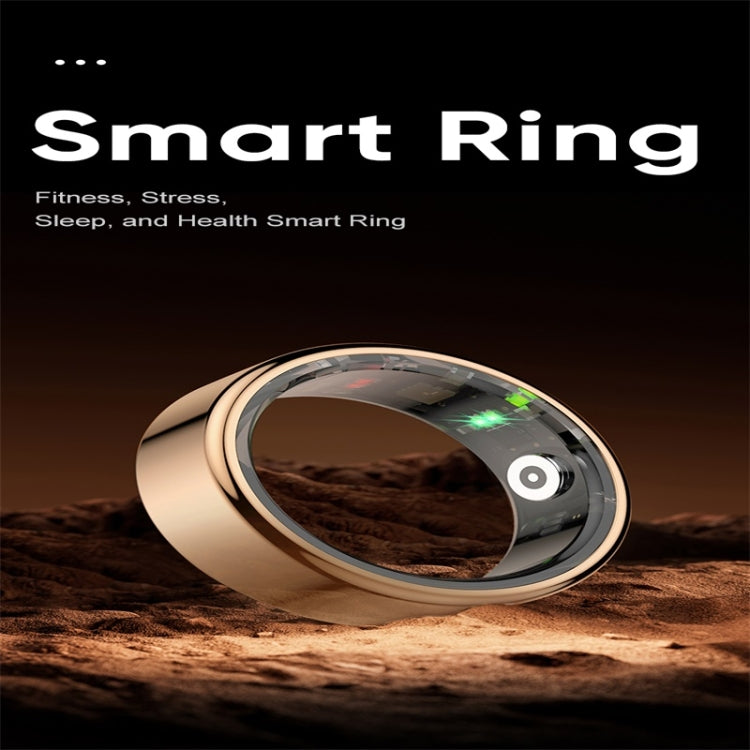 R02 SIZE 8 Smart Ring, Support Heart Rate / Blood Oxygen / Sleep Monitoring / Multiple Sports Modes(Gold) - Smart Rings / Smart Telephones by buy2fix | Online Shopping UK | buy2fix