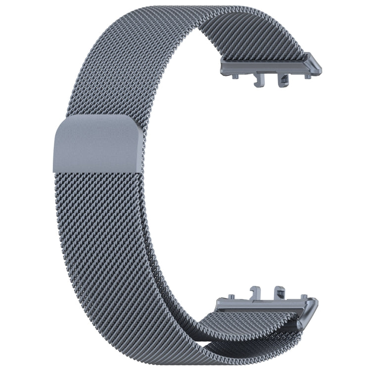 For Samsung Galaxy Fit 3 Milanese Metal Steel Mesh Watch Band(Gray) - Watch Bands by buy2fix | Online Shopping UK | buy2fix
