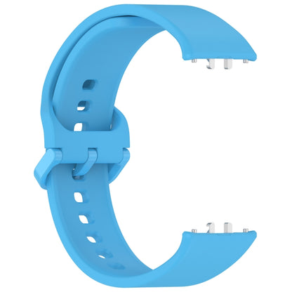 For Samsung Galaxy Fit 3 SM-R390 Solid Color Buckle Silicone Watch Band(Sky Blue) - Watch Bands by buy2fix | Online Shopping UK | buy2fix