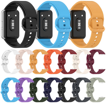 For Samsung Galaxy Fit 3 SM-R390 Solid Color Buckle Silicone Watch Band(Starlight) - Watch Bands by buy2fix | Online Shopping UK | buy2fix