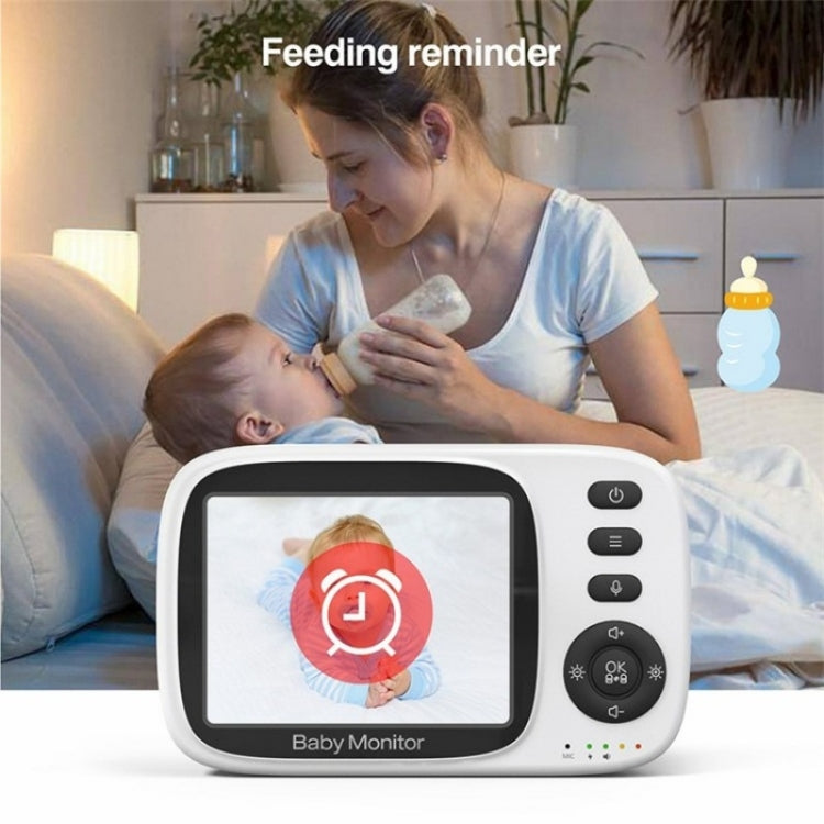 MC632A 2 Way Voice Talk Temperature Monitoring Baby Camera 3.2 inch Screen Baby Monitor(AU Plug) - Baby Monitor by buy2fix | Online Shopping UK | buy2fix