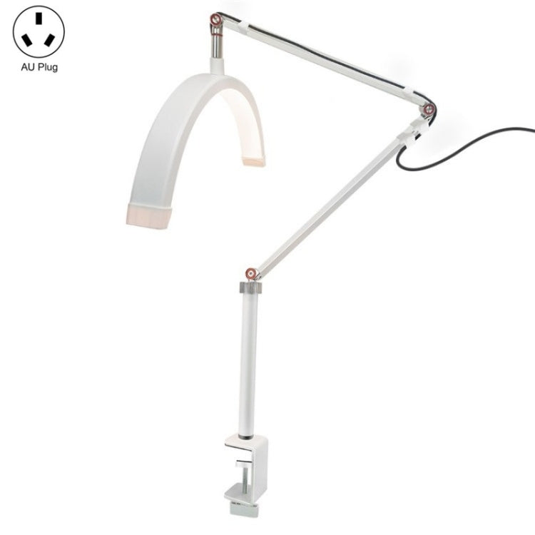 HD-M3X For Eyelash Extensions / Tattoo / Nail Art Lighting Lamp 16 inch Clip-on Half Moon Desk Lamp(AU Plug) - Selfie Light by buy2fix | Online Shopping UK | buy2fix