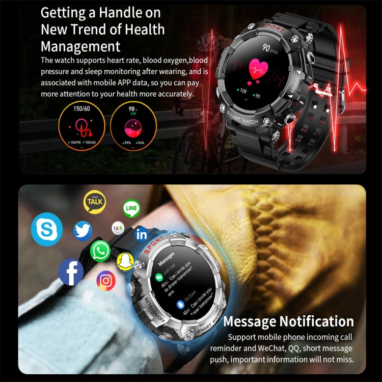 T96 1.52 inch Amoled Screen 2 in 1 Bluetooth Earphone Smart Watch(Silver) - Smart Watches by buy2fix | Online Shopping UK | buy2fix