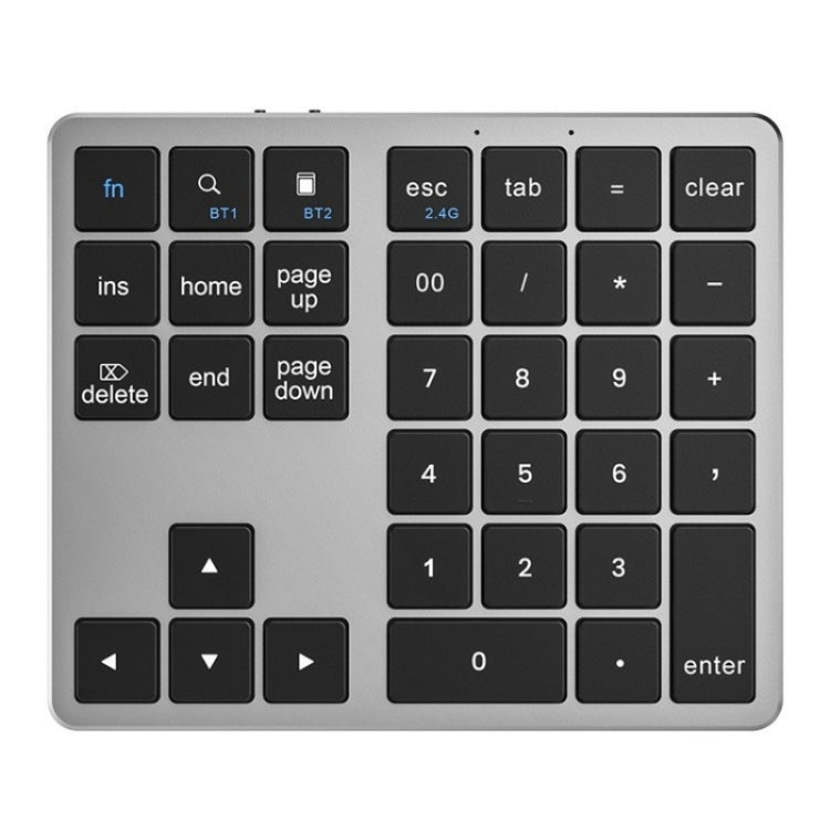 K-35 Computer Laptop Keyboard 35-Keys Tablet Accessories Bluetooth Keypad(Black Gray) - Wireless Keyboard by buy2fix | Online Shopping UK | buy2fix