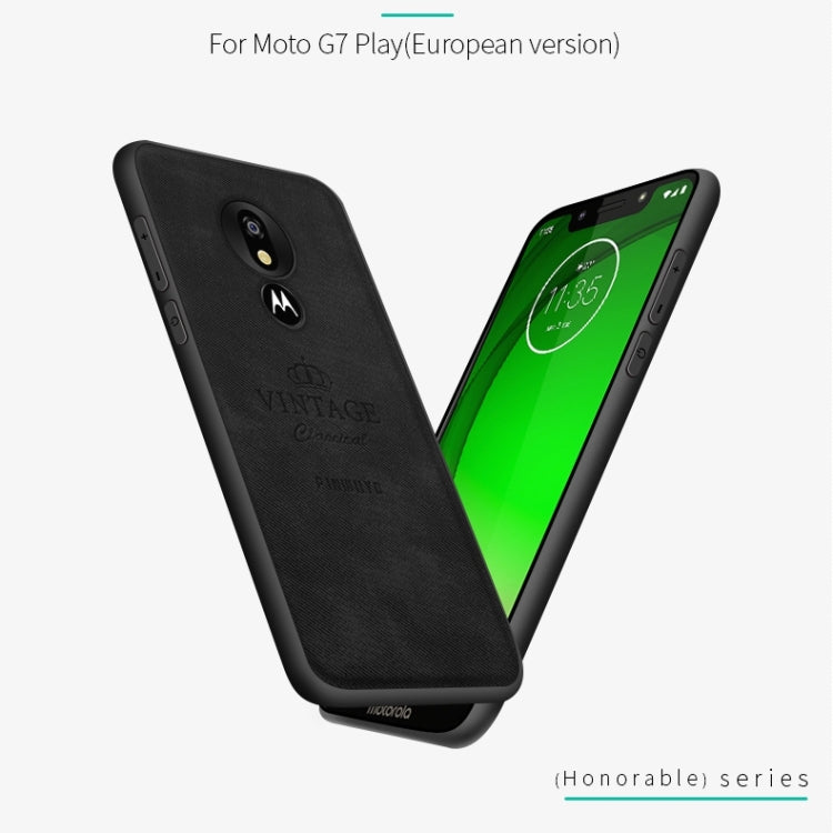 PINWUYO Shockproof Waterproof Full Coverage PC + TPU + Skin Protective Case for Motorola Moto G7 Play (Eurasian Version)(Black) - Motorola Cases by PINWUYO | Online Shopping UK | buy2fix