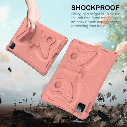 For iPad Air 11 2024 Butterfly Bracket EVA Shockproof Tablet Case(Pink Orange) - iPad Air 11 2024 Cases by buy2fix | Online Shopping UK | buy2fix