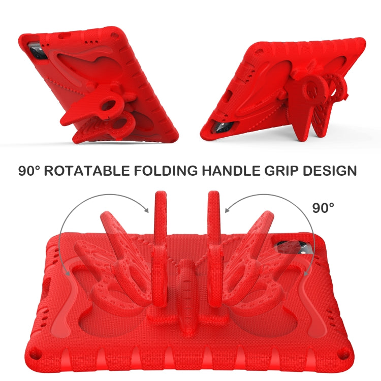 For iPad Pro 11 2024 Butterfly Bracket EVA Shockproof Tablet Case(Red) - iPad Pro 11 2024 Cases by buy2fix | Online Shopping UK | buy2fix