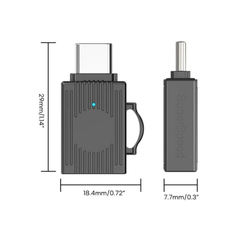 JS-103 USB to Type-C 3.0 Converter High Speed U Disk OTG Adapter(Gold) -  by buy2fix | Online Shopping UK | buy2fix