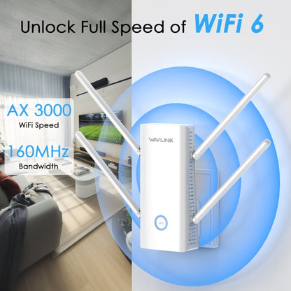 Wavlink WN583AX3 AX3000 Dual Band WiFi Repeater/AP/Router/Mesh Mode WiFi Extender, Plug:US Plug - Wireless Routers by WAVLINK | Online Shopping UK | buy2fix