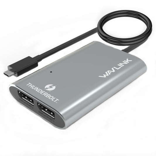 WAVLINK UTA21D DP 4K/5K/8K Video Thunderbolt 3 Type-C to Dual DisplayPort  Adapter -  by WAVLINK | Online Shopping UK | buy2fix
