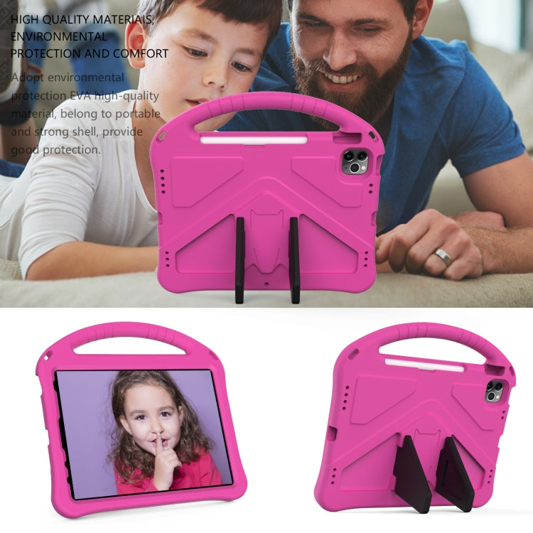 For iPad Pro 11 2024 EVA Shockproof Tablet Case with Holder(RoseRed) - iPad Pro 11 2024 Cases by buy2fix | Online Shopping UK | buy2fix