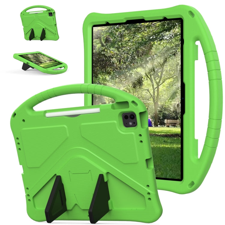 For iPad Air 13 2024 EVA Shockproof Tablet Case with Holder(Green) - iPad Air 13 2024 Cases by buy2fix | Online Shopping UK | buy2fix