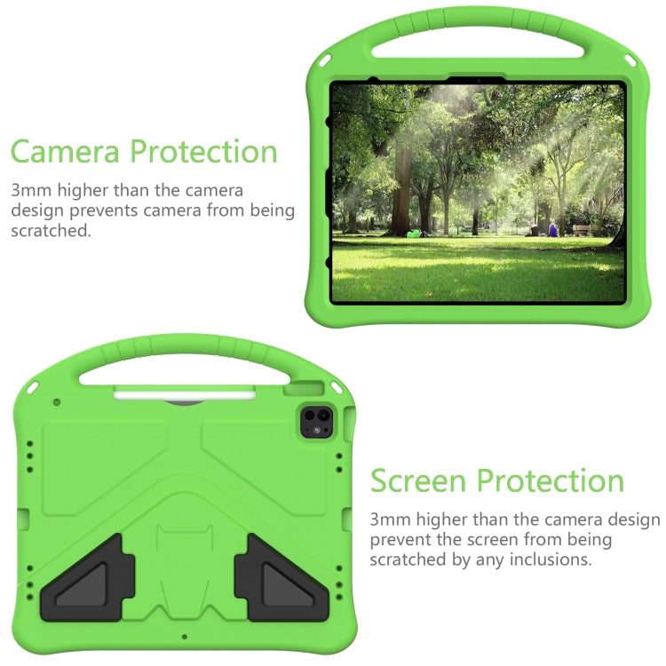 For iPad Air 13 2024 EVA Shockproof Tablet Case with Holder(Green) - iPad Air 13 2024 Cases by buy2fix | Online Shopping UK | buy2fix