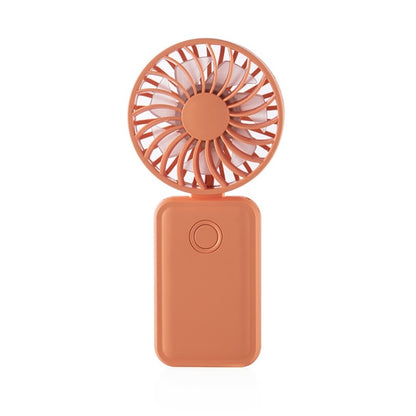 F458 With Neck Rope Summer 3 Speeds Adjustable Foldable Mini Handheld Fan(Orange) - Electric Fans by buy2fix | Online Shopping UK | buy2fix