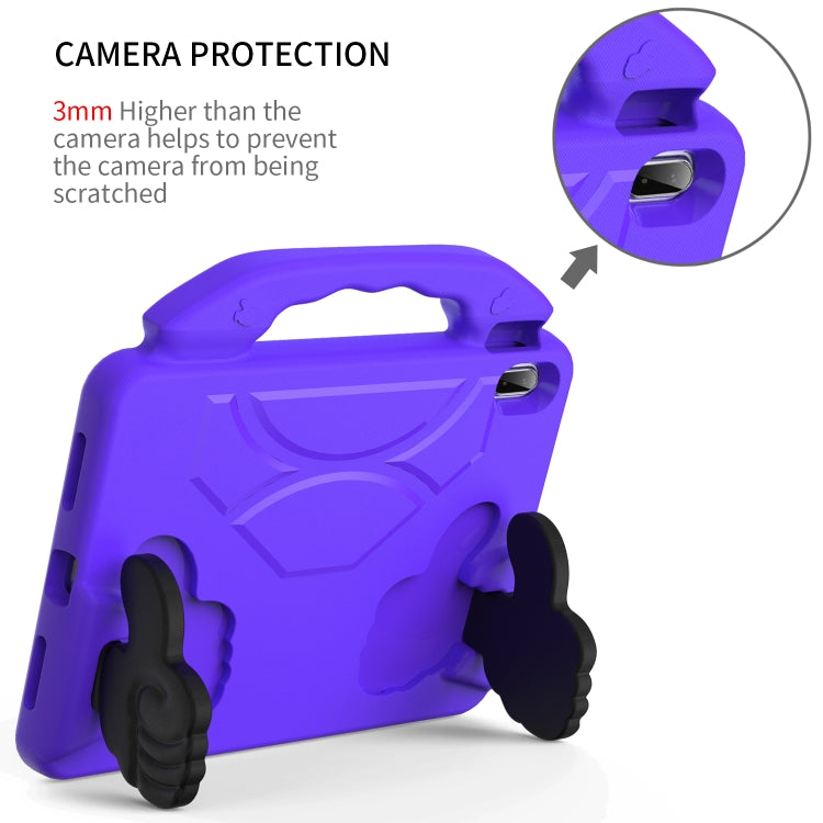 For iPad Air 11 2024 Children EVA Shockproof Tablet Case with Thumb Bracket(Purple) - iPad Air 11 2024 Cases by buy2fix | Online Shopping UK | buy2fix