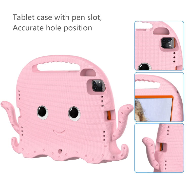 For iPad Air 11 2024 Octopus Style EVA Hybrid PC Shockproof Tablet Case with Strap(Pink) - iPad Air 11 2024 Cases by buy2fix | Online Shopping UK | buy2fix