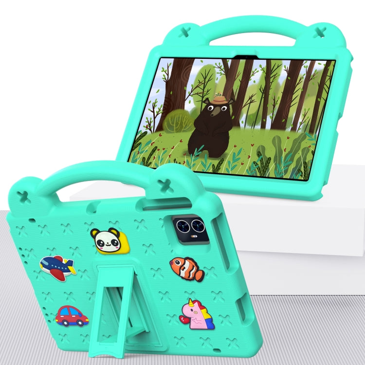 For Blackview Tab 80 10.1 2023 Handle Kickstand Children EVA Shockproof Tablet Case(Mint Green) - Others by buy2fix | Online Shopping UK | buy2fix