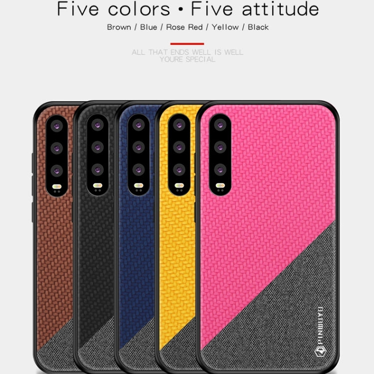 PINWUYO Honors Series Shockproof PC + TPU Protective Case for Huawei P30(Black) - Huawei Cases by PINWUYO | Online Shopping UK | buy2fix