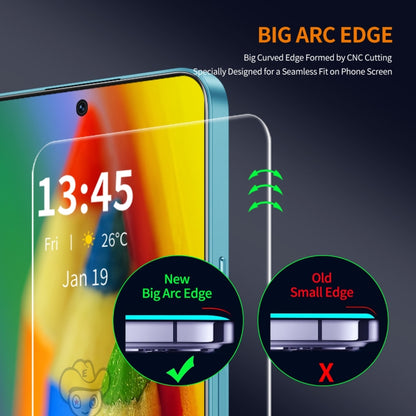 For Google Pixel 9 Pro XL 5pcs ENKAY 9H Big Arc Edge High Aluminum-silicon Tempered Glass Film - Google Tempered Glass by ENKAY | Online Shopping UK | buy2fix