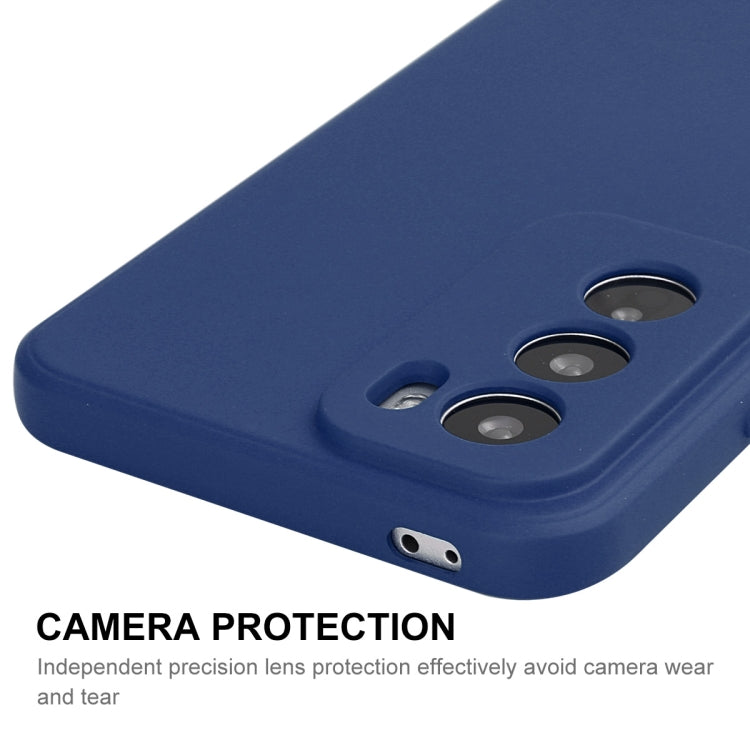 For OPPO Reno12 ENKAY Liquid Silicone Soft Shockproof Phone Case(Dark Blue) - Reno12 Cases by ENKAY | Online Shopping UK | buy2fix