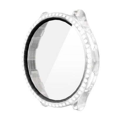 For Samsung Galaxy Watch7 44mm ENKAY Hat-Prince Blink Full Coverage PC + Tempered Glass Film Integrated Watch Case(Transparent) - Watch Cases by ENKAY | Online Shopping UK | buy2fix