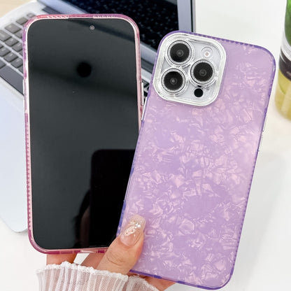 For iPhone 16 Pro Max Plating Glitter Texture TPU Phone Case with Lens Film(Pink Water Ripples) - iPhone 16 Pro Max Cases by buy2fix | Online Shopping UK | buy2fix