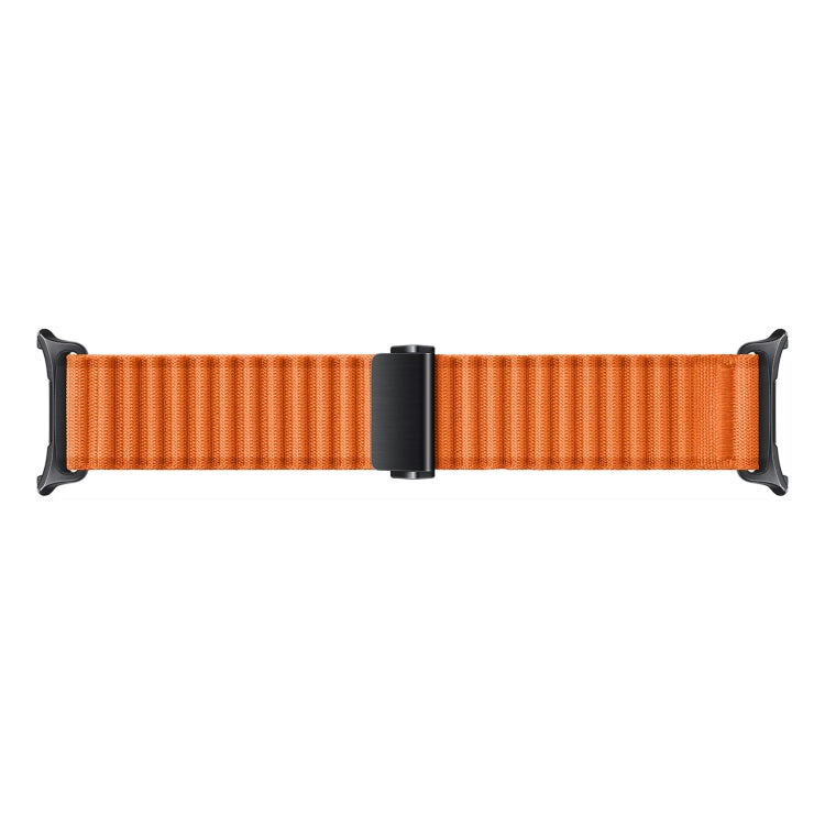 For Apple Watch Ultra 2 49mm Off Road Magnetic Buckle Braided Nylon Watch Band(Orange) - Watch Bands by buy2fix | Online Shopping UK | buy2fix