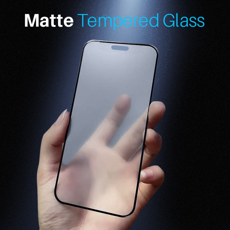 For iPhone 16 NORTHJO Matte Silkscreen Anti-Fingerprint Tempered Glass Film - Tempered Glass Film by NORTHJO | Online Shopping UK | buy2fix