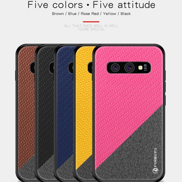 PINWUYO Honors Series Shockproof PC + TPU Protective Case for Galaxy S10(Yellow) - Galaxy Phone Cases by PINWUYO | Online Shopping UK | buy2fix