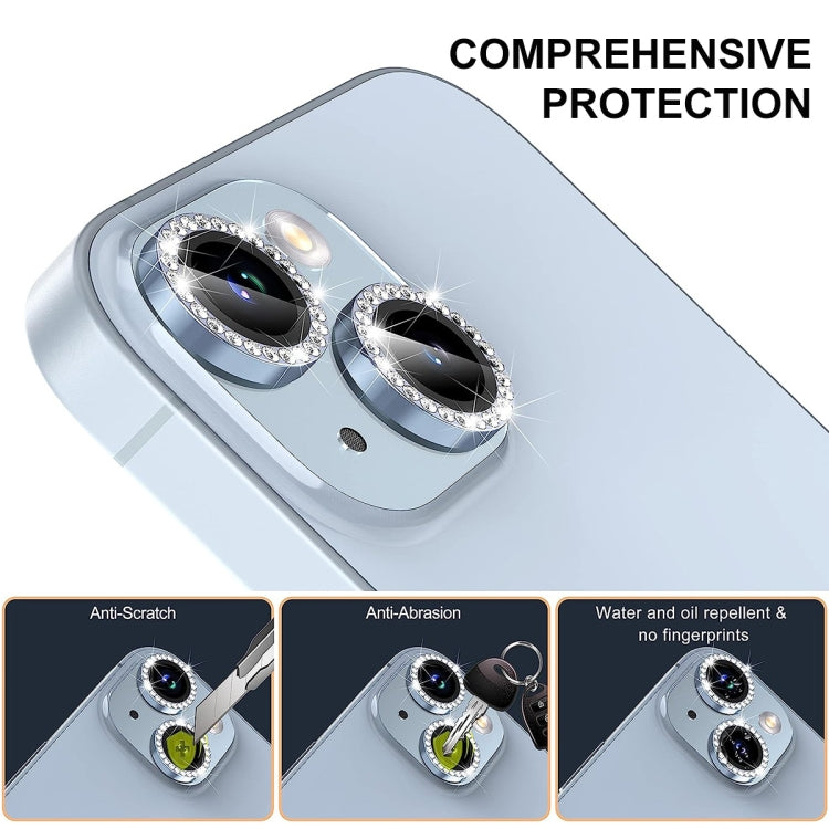 For iPhone 16 Pro / 16 Pro Max ENKAY AR Anti-reflection Individual Diamond Ring Camera Lens Glass Full Film(Light Purple) - iPhone 16 Pro Max Tempered Glass by ENKAY | Online Shopping UK | buy2fix