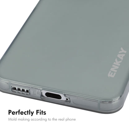 For Samsung Galaxy S23+ 5G ENKAY Hat-Prince Translucent Matte TPU Soft Phone Case(White) - Galaxy S23+ 5G Cases by ENKAY | Online Shopping UK | buy2fix