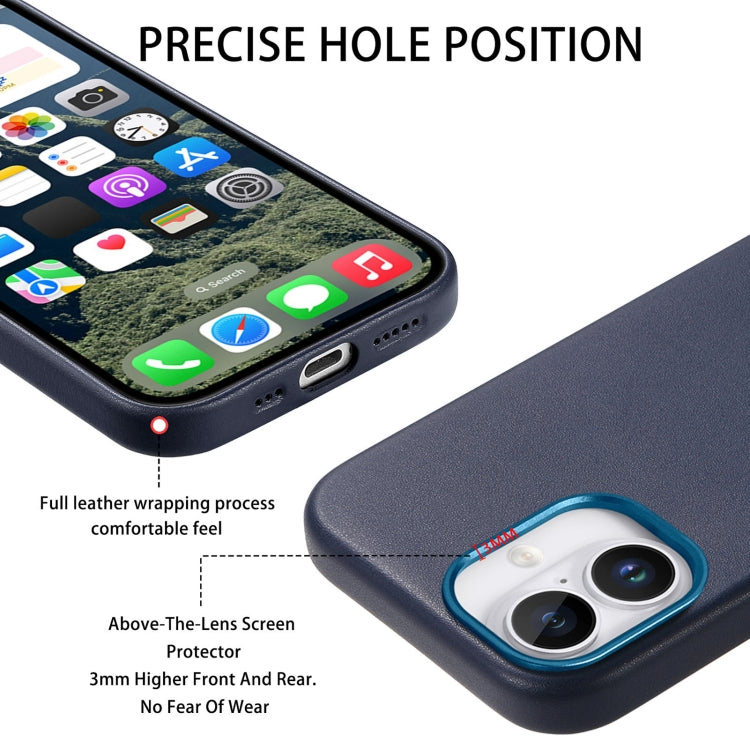 For iPhone 16 Pro Electroplated Metal Button Shockproof Phone Case(Dark Blue) - iPhone 16 Pro Cases by buy2fix | Online Shopping UK | buy2fix