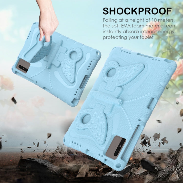 For Lenovo Tab M11 / Xiaoxin Pad 11 2024 Butterfly Bracket EVA Shockproof Tablet Case(Light Blue) - Lenovo by buy2fix | Online Shopping UK | buy2fix