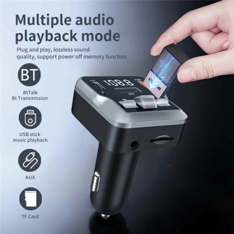 C64 MP3 Music Player Bluetooth 5.3 PD 30W Car Charger Handsfree Calling Audio Receiver - Car Charger by buy2fix | Online Shopping UK | buy2fix