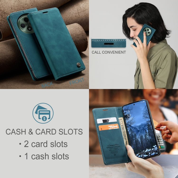 For OPPO Reno12 F /12 FS 5G CaseMe 013 Multifunctional Horizontal Flip Leather Phone Case(Blue) - Reno12 F Cases by CaseMe | Online Shopping UK | buy2fix