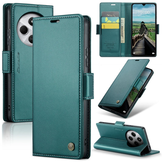 For Redmi 14C CaseMe 023 Butterfly Buckle Litchi Texture RFID Anti-theft Leather Phone Case(Green) - 14C Cases by CaseMe | Online Shopping UK | buy2fix