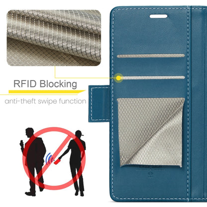 For Redmi 14C CaseMe 023 Butterfly Buckle Litchi Texture RFID Anti-theft Leather Phone Case(Blue) - 14C Cases by CaseMe | Online Shopping UK | buy2fix