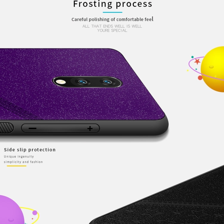 PINWUYO Full Coverage Waterproof Shockproof PC+TPU+PU Protective Case for OnePlus 7(Purple) - OnePlus Cases by PINWUYO | Online Shopping UK | buy2fix