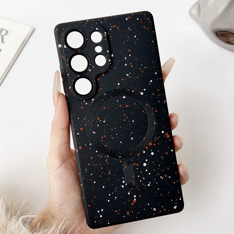 For Samsung Galaxy S25 Ultra 5G Starry Sky TPU Shockproof MagSafe Phone Case(Black) - Galaxy S25 Ultra 5G Cases by buy2fix | Online Shopping UK | buy2fix