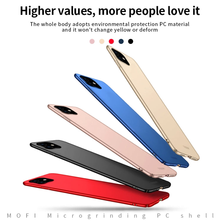 For iPhone 11 MOFI Frosted PC Ultra-thin Hard Case (Blue) - iPhone 11 Cases by MOFI | Online Shopping UK | buy2fix