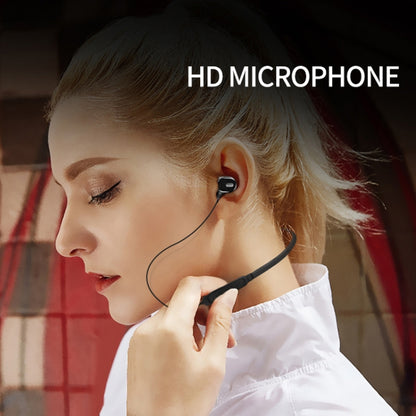 DM-22 Magnetic Bluetooth Earphone DM-22 Neckband Sport headset with Mic Wireless Handsfree Earphoness(Red) - Neck-mounted Earphone by buy2fix | Online Shopping UK | buy2fix