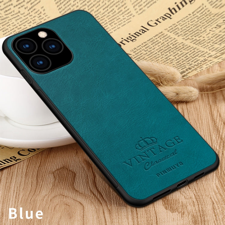 PINWUYO Pin Rui Series Classical Leather, PC + TPU + PU Leather Waterproof And Anti-fall All-inclusive Protective Shell for iPhone 11 Pro(Blue) - More iPhone Cases by PINWUYO | Online Shopping UK | buy2fix