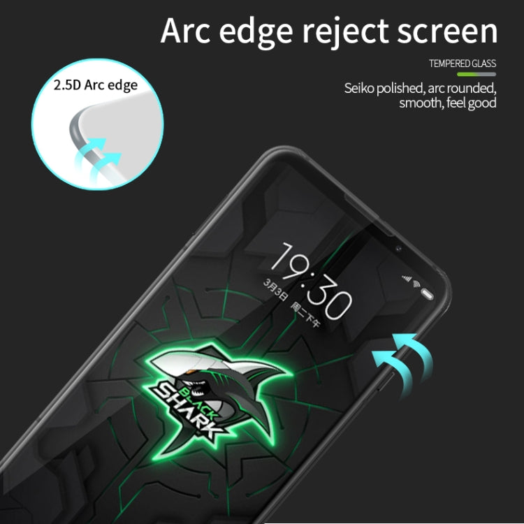 For Xiaomi Black Shark 3 PINWUYO 9H 2.5D Full Screen Tempered Glass Film(Black) -  by PINWUYO | Online Shopping UK | buy2fix