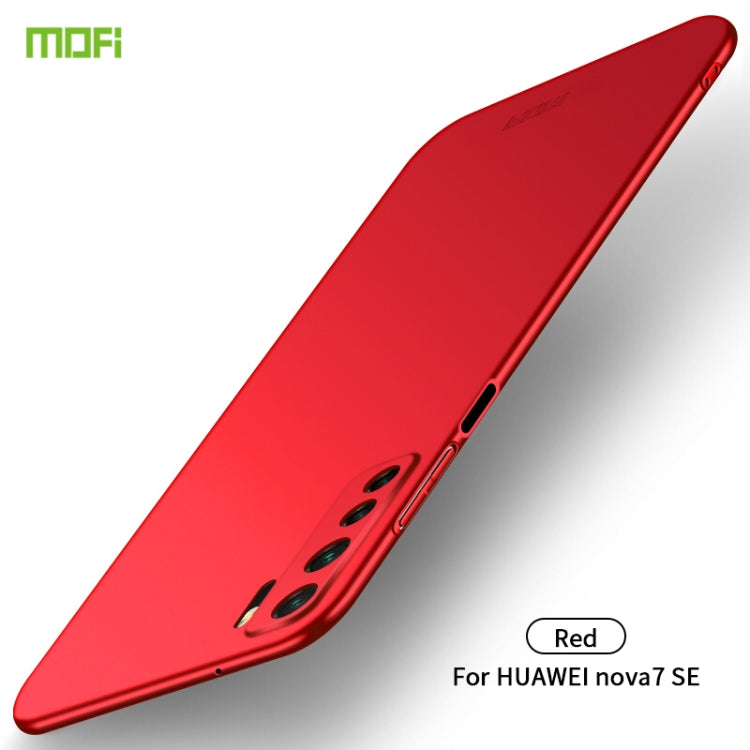 For Huawei Nova 7 SE MOFI Frosted PC Ultra-thin Hard Case(Red) - Huawei Cases by MOFI | Online Shopping UK | buy2fix