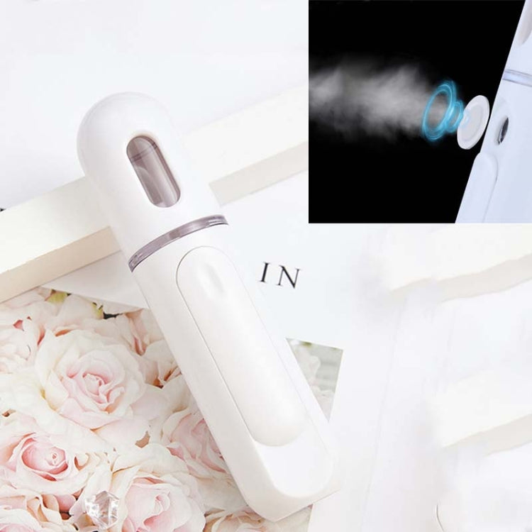 Nano Spray Water Hydration Beauty Facial Instrument Portable Handheld USB Charging Air Humidifier Alcohol Disinfection Spayer(Ivory White) - Disinfector by buy2fix | Online Shopping UK | buy2fix