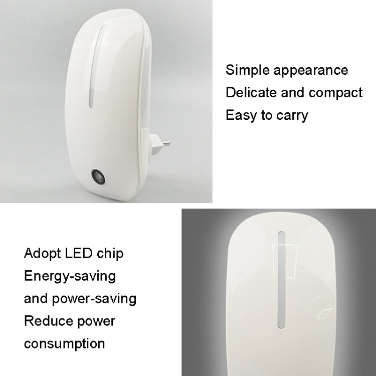 A66 Mouse Type LED Intelligent Light Control Night Light, Plug:UK Plug(Green) - Sensor LED Lights by buy2fix | Online Shopping UK | buy2fix